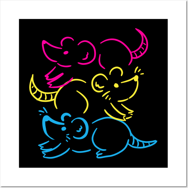 Pan Rats Wall Art by Mewtie